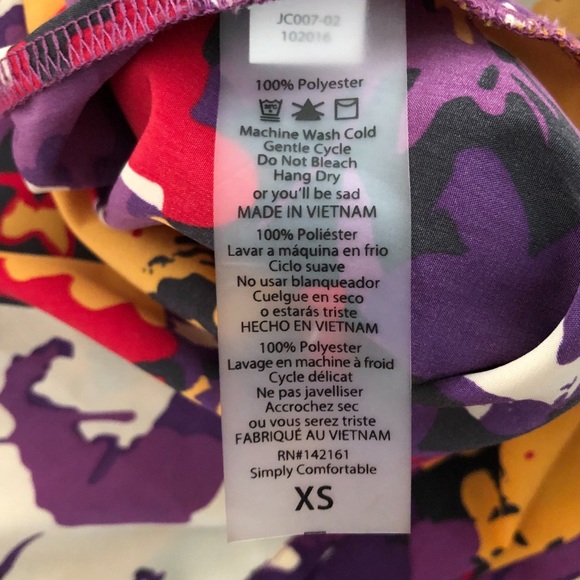 LuLaRoe floral long vest XS - Picture 6 of 6